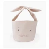 Bunnies By The Bay Bunny Basket - Pink + Cream Baskets & Bins